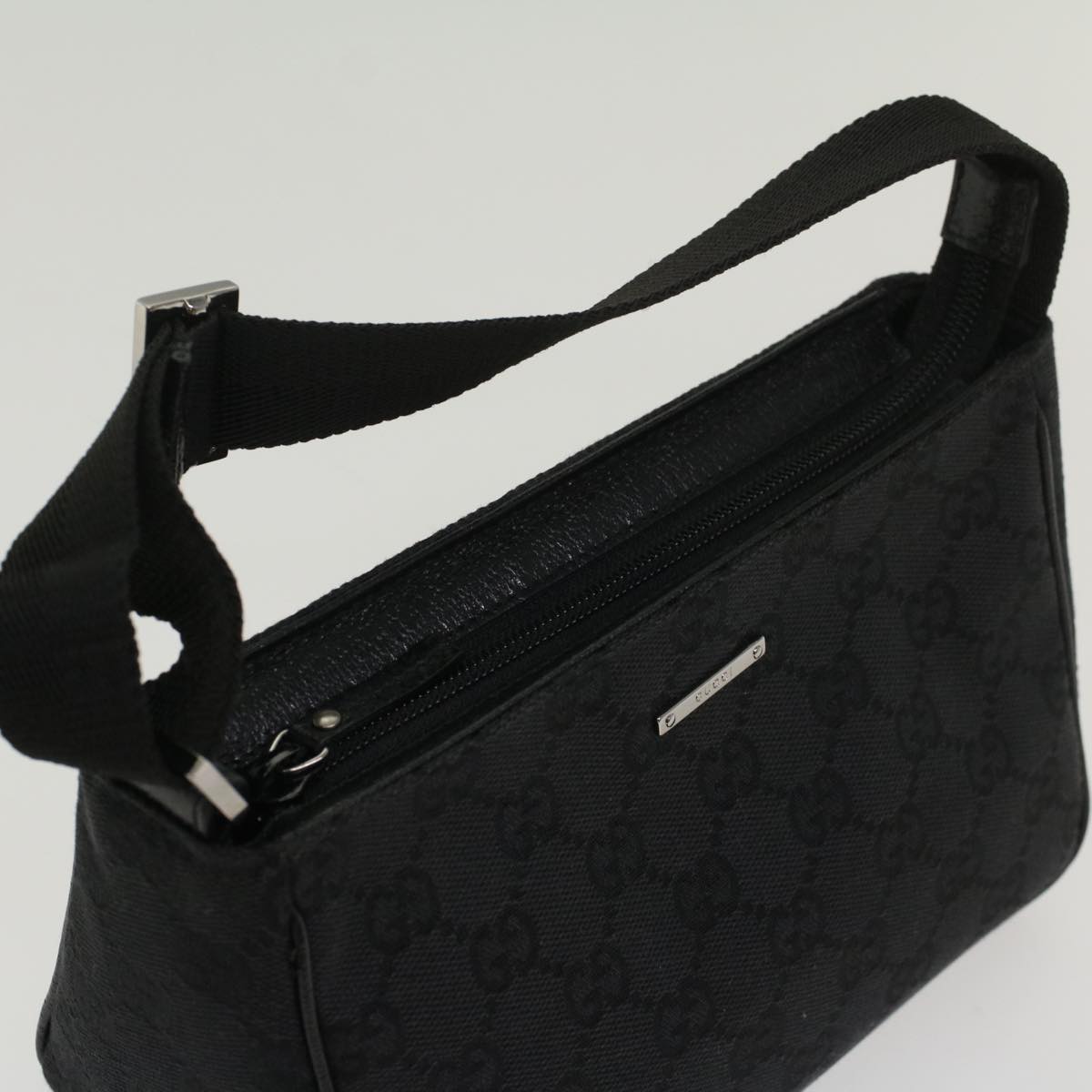 GUCCI GG Canvas Hand Bag Black 106644 yk8744
