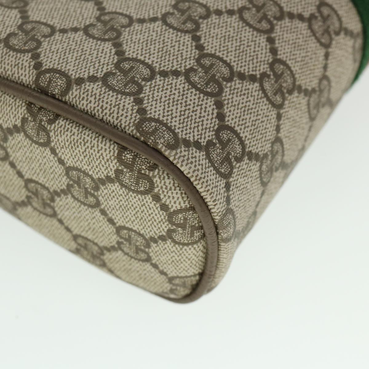 GUCCI GG Canvas Web Sherry Line Clutch Bag Beige Red Green 89 01 012 yk8753