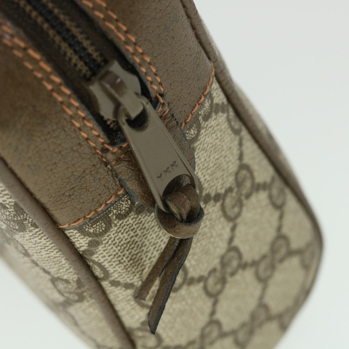 GUCCI GG Canvas Web Sherry Line Clutch Bag Beige Red Green 89 01 012 yk8753