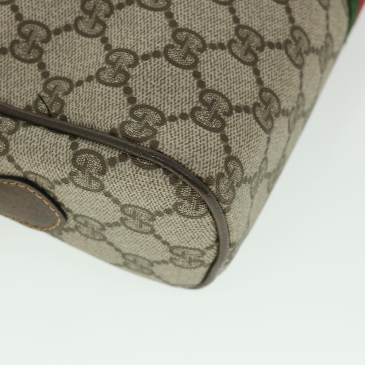 GUCCI GG Canvas Web Sherry Line Shoulder Bag Beige Red 001 4071 5 yk8754