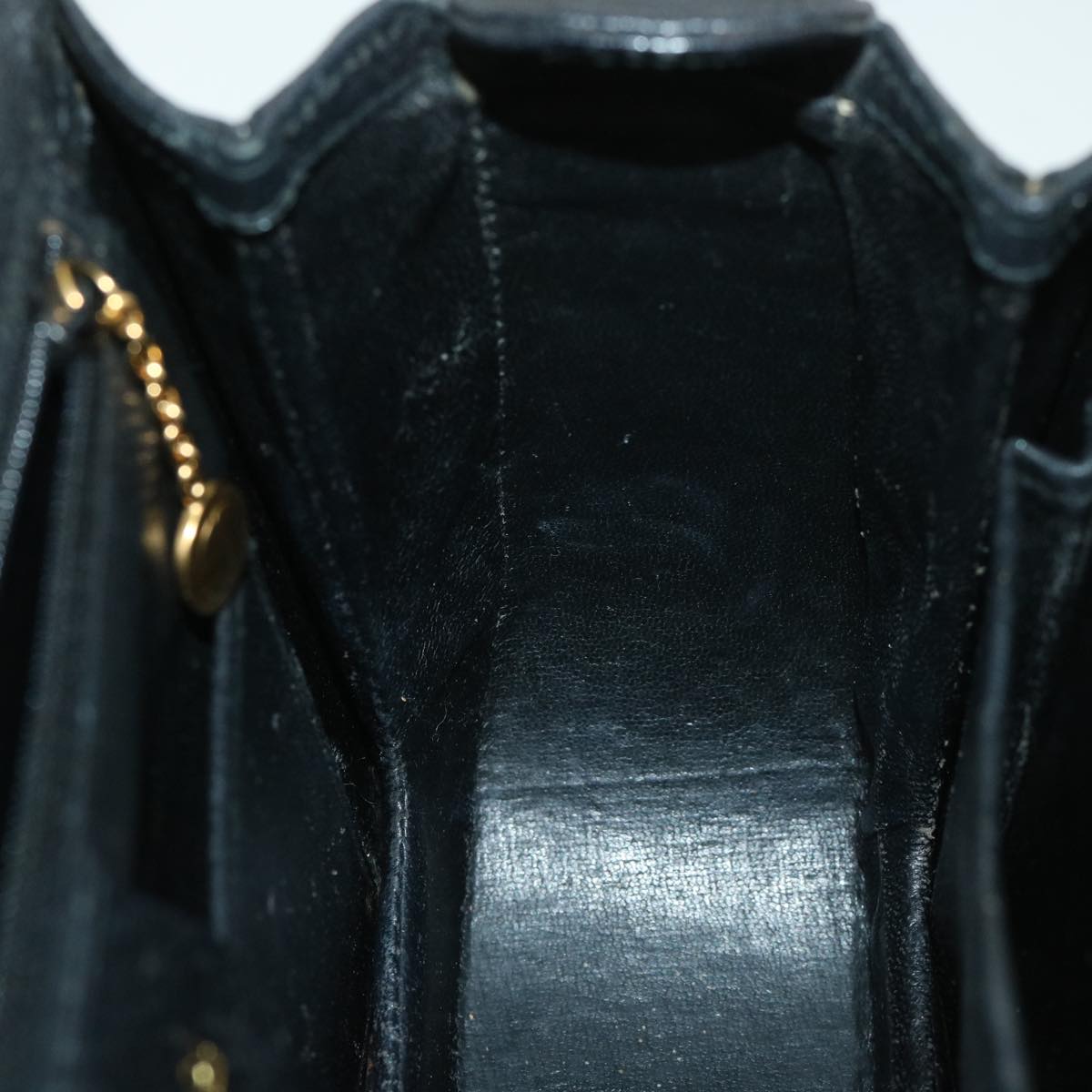 GUCCI Bamboo Hand Bag Leather Black 000 2113 0633 yk8763