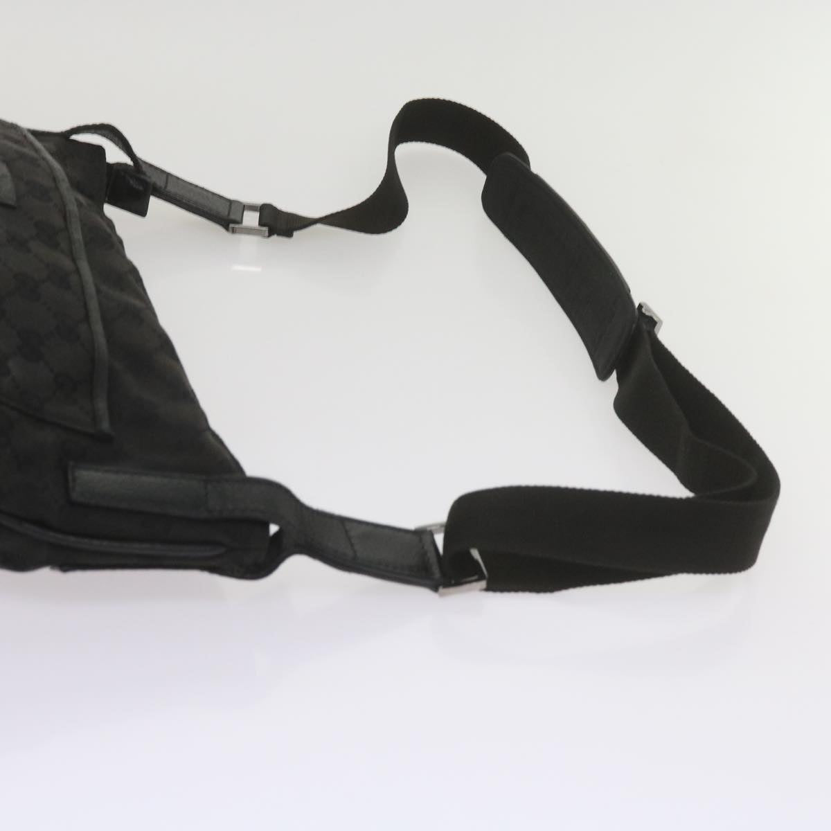 GUCCI GG Canvas Shoulder Bag Canvas patent 4Set Black Beige yk9745