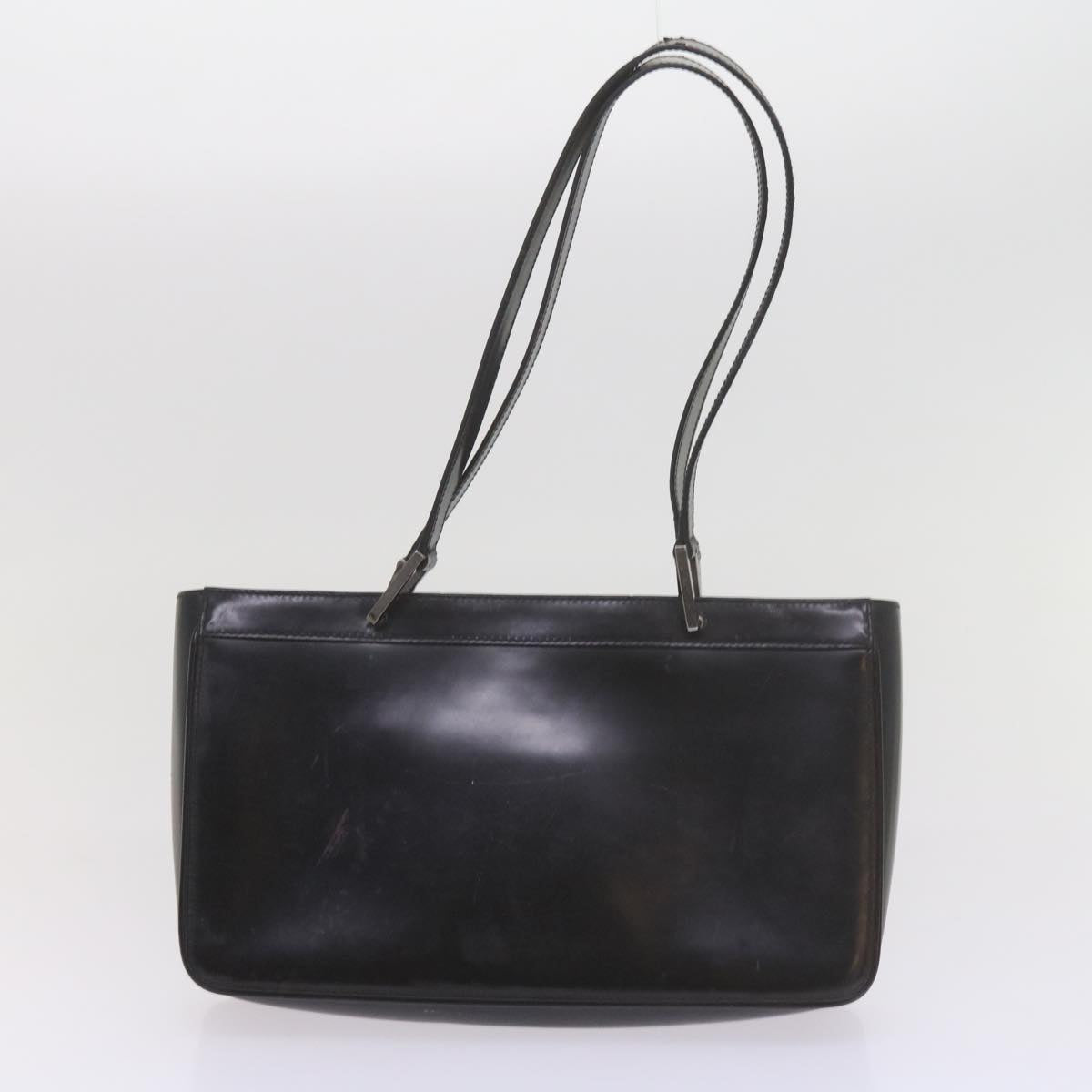 GUCCI GG Canvas Shoulder Bag Canvas patent 4Set Black Beige yk9745
