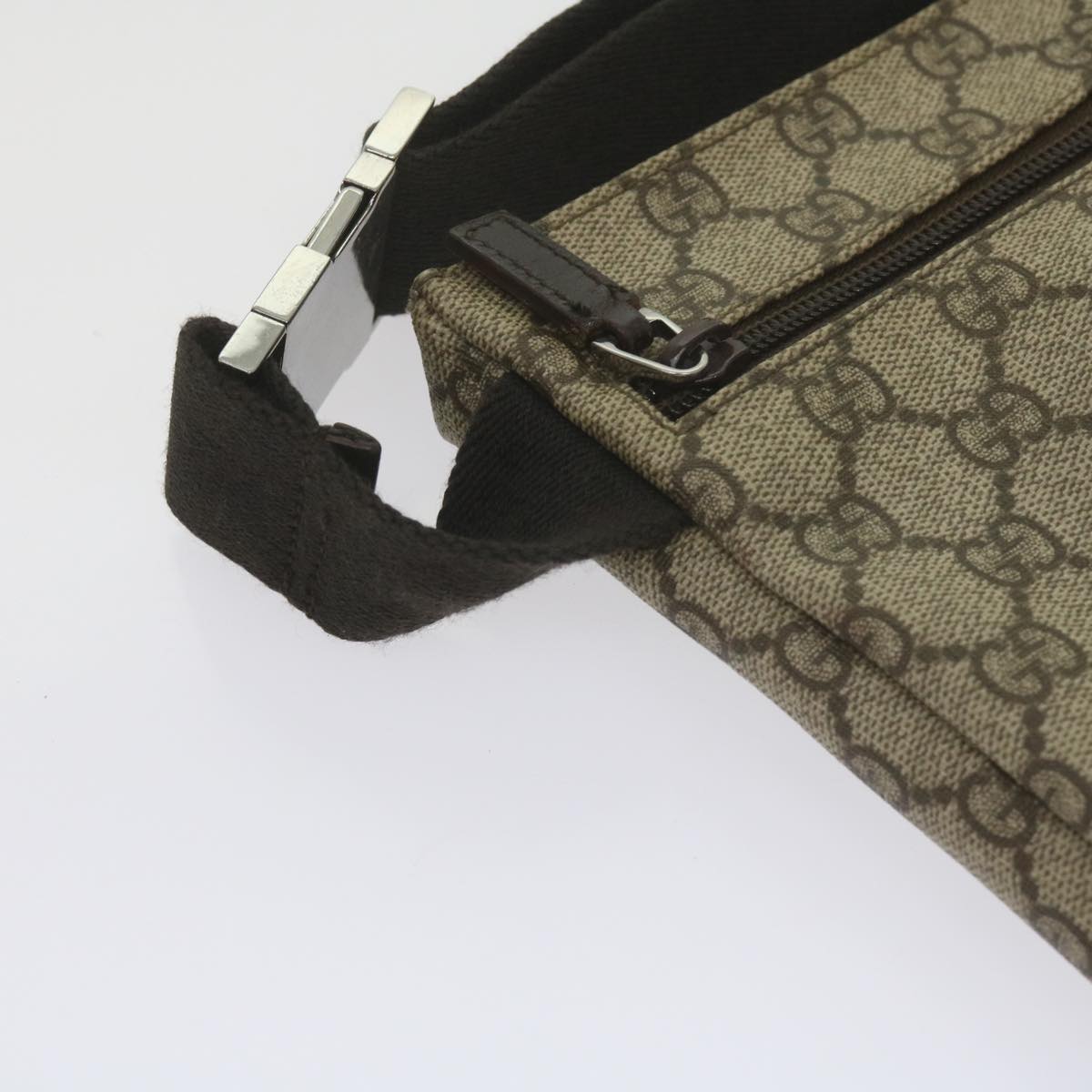 GUCCI GG Canvas Waist bag PVC Beige 28566 yk9788