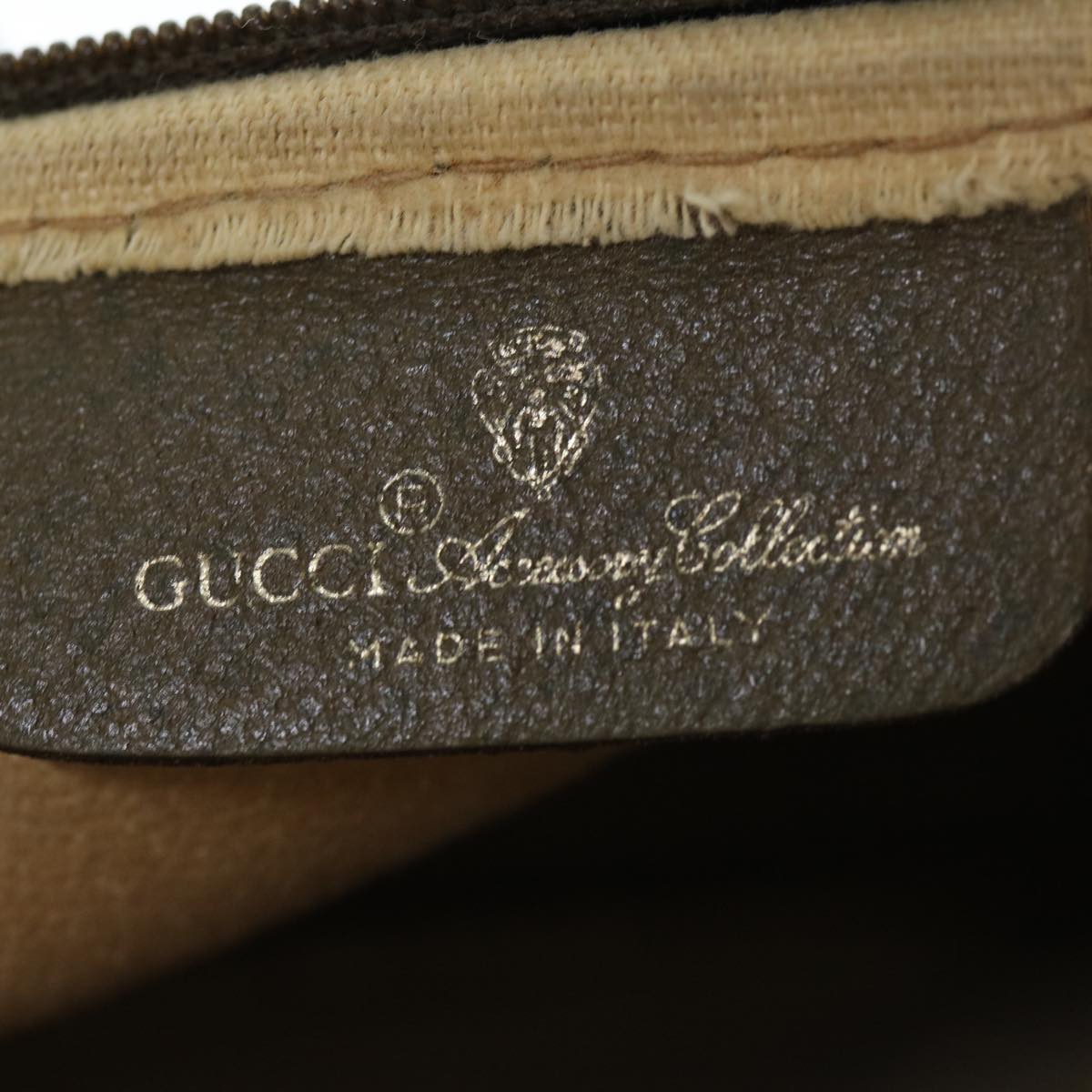 GUCCI GG Canvas Shoulder Bag PVC Beige yk9829