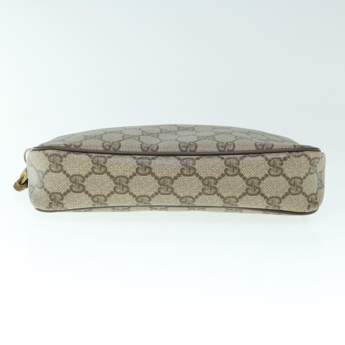 GUCCI GG Canvas Shoulder Bag PVC Beige yk9829