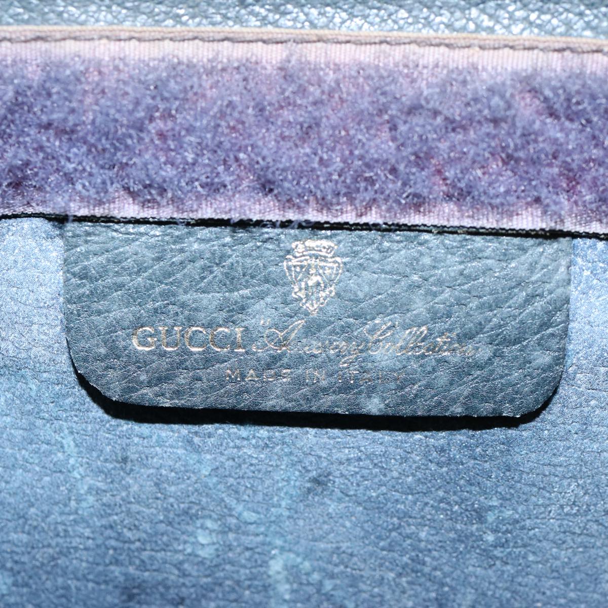 GUCCI GG Supreme Sherry Line Clutch Bag Navy Red 89 01 002 yk9831
