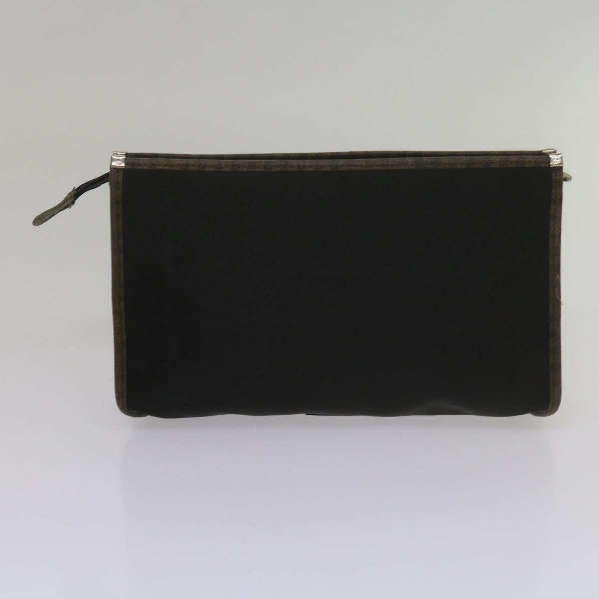 GUCCI Fendi Micro GG Canvas Clutch Bag PVC 2Set Beige yk9852