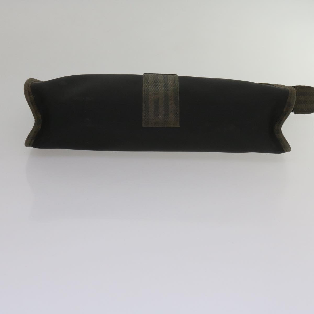 GUCCI Fendi Micro GG Canvas Clutch Bag PVC 2Set Beige yk9852