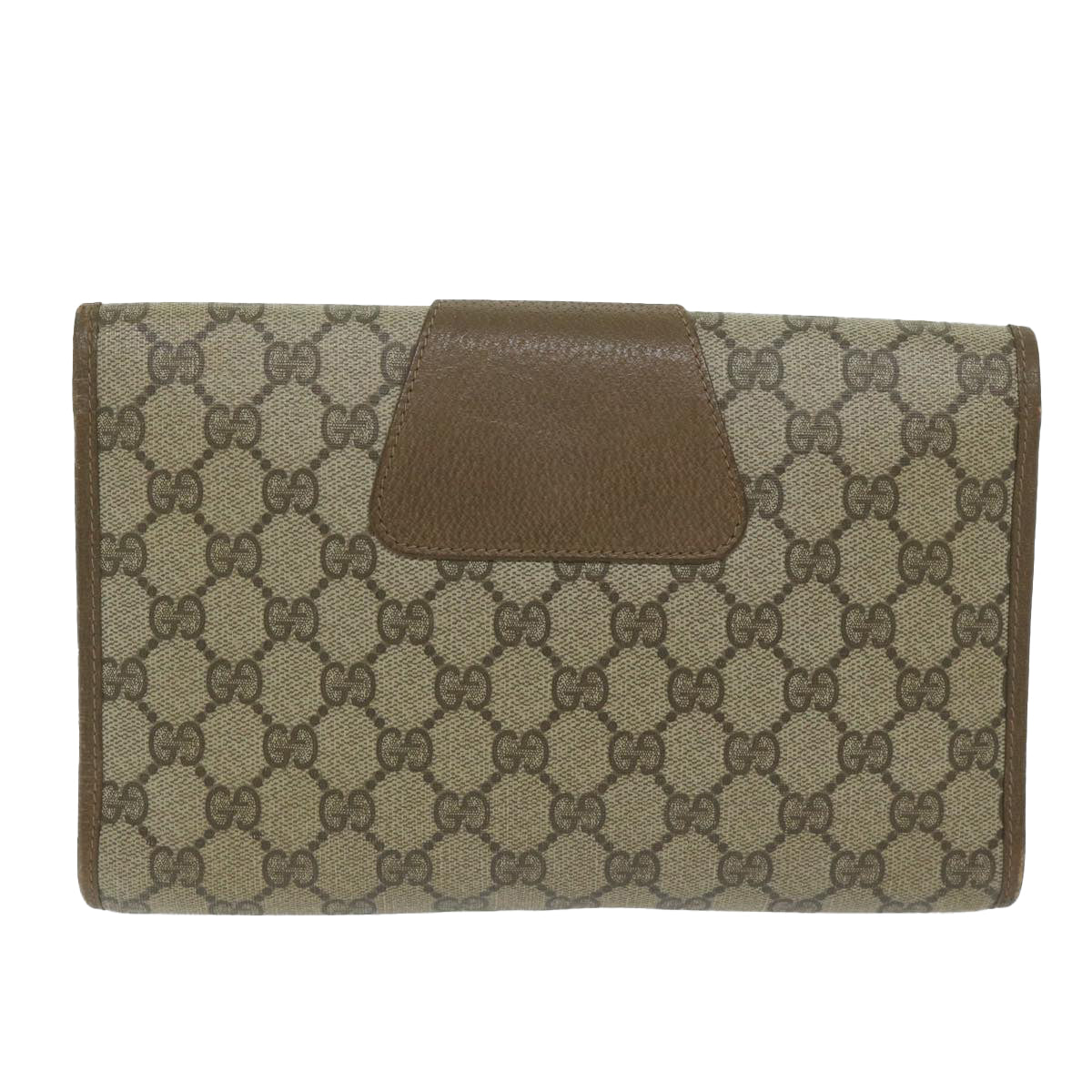 GUCCI GG Supreme Web Sherry Line Clutch Bag Beige Red 89 01 030 yk9877