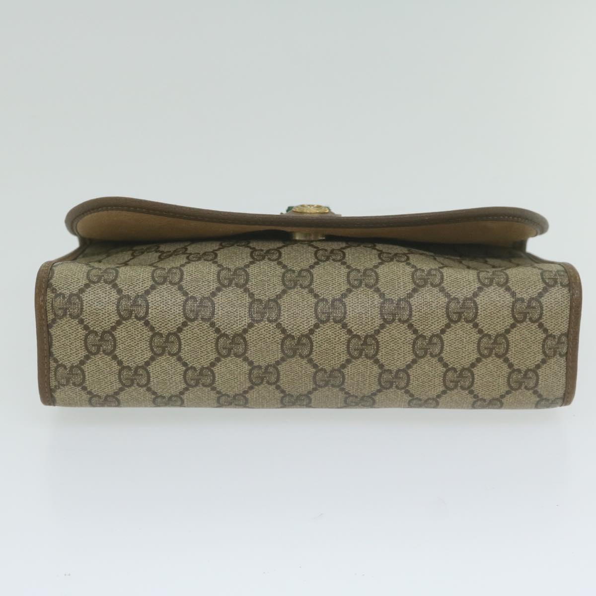 GUCCI GG Supreme Web Sherry Line Clutch Bag Beige Red 89 01 030 yk9877