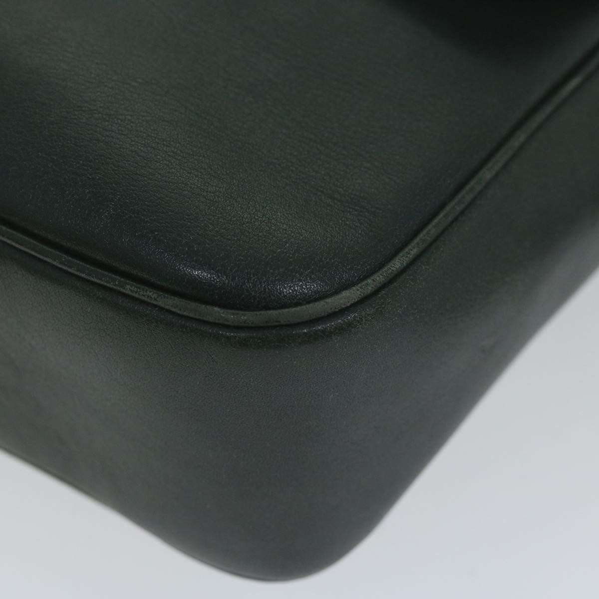 GUCCI Interlocking Shoulder Bag Leather Green 007 256 0084 yk9878