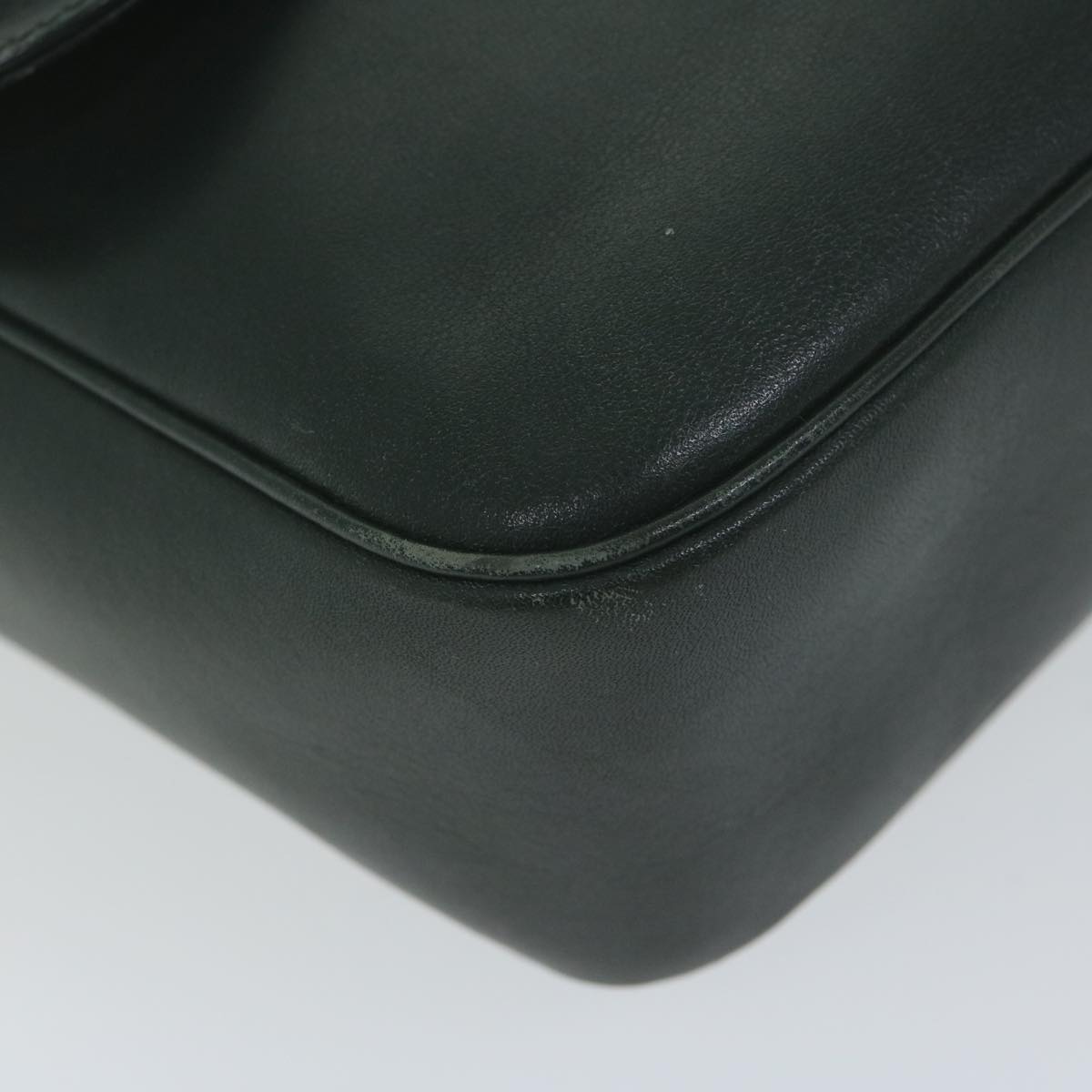 GUCCI Interlocking Shoulder Bag Leather Green 007 256 0084 yk9878