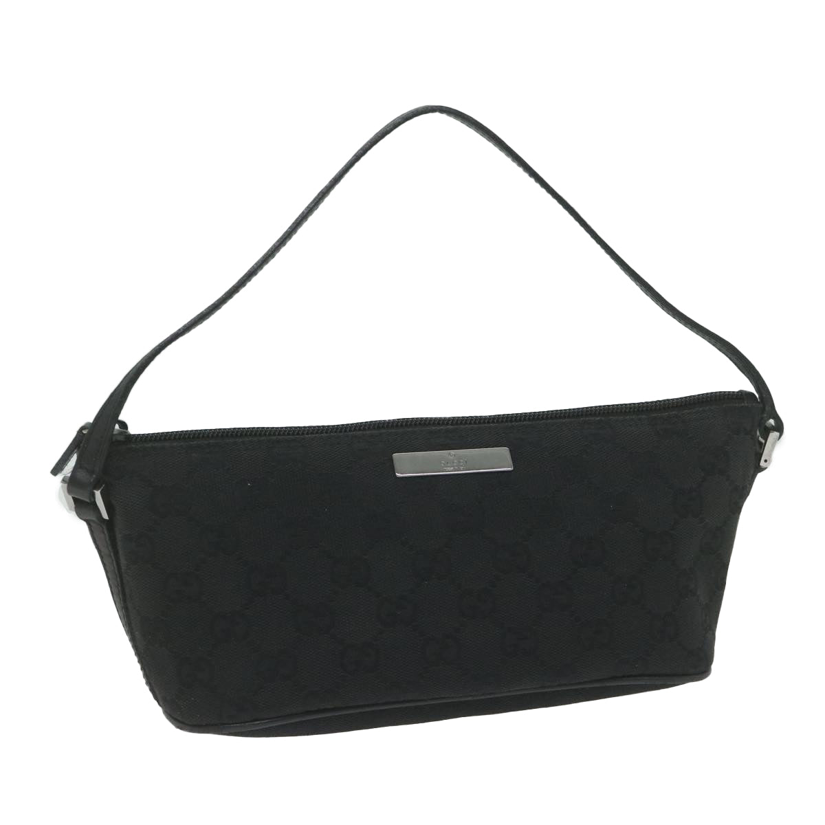 GUCCI GG Canvas Accessory Pouch Black 07198 yk9889