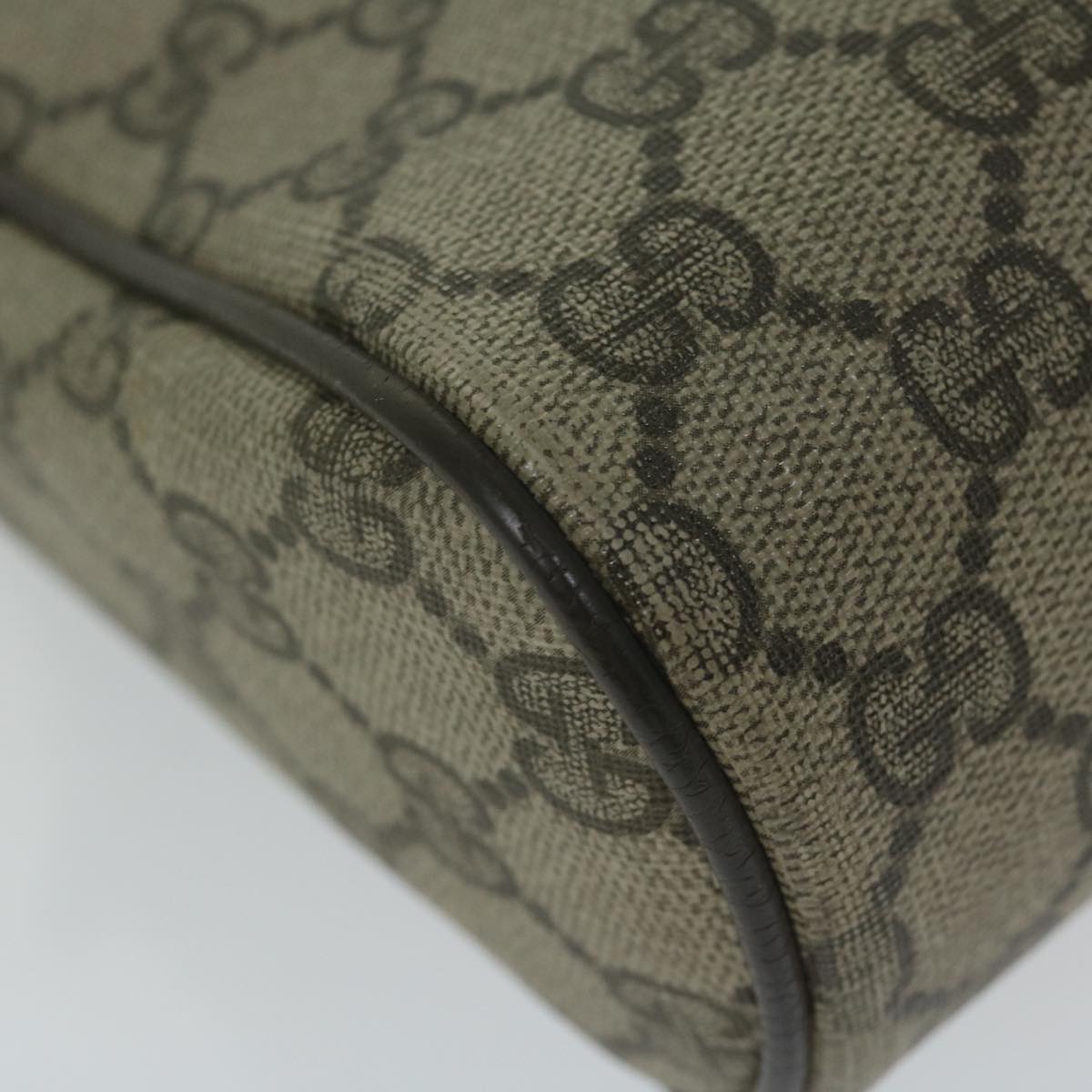 GUCCI GG Supreme Web Sherry Line Clutch Bag Beige Red 84 01 012 yk9904