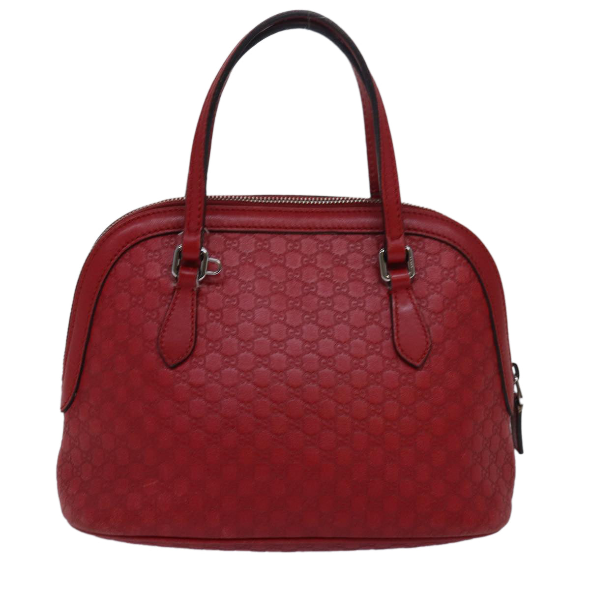 GUCCI Micro GG Canvas Guccissima Bag Leather Outlet 2way Red 341504 yt1004
