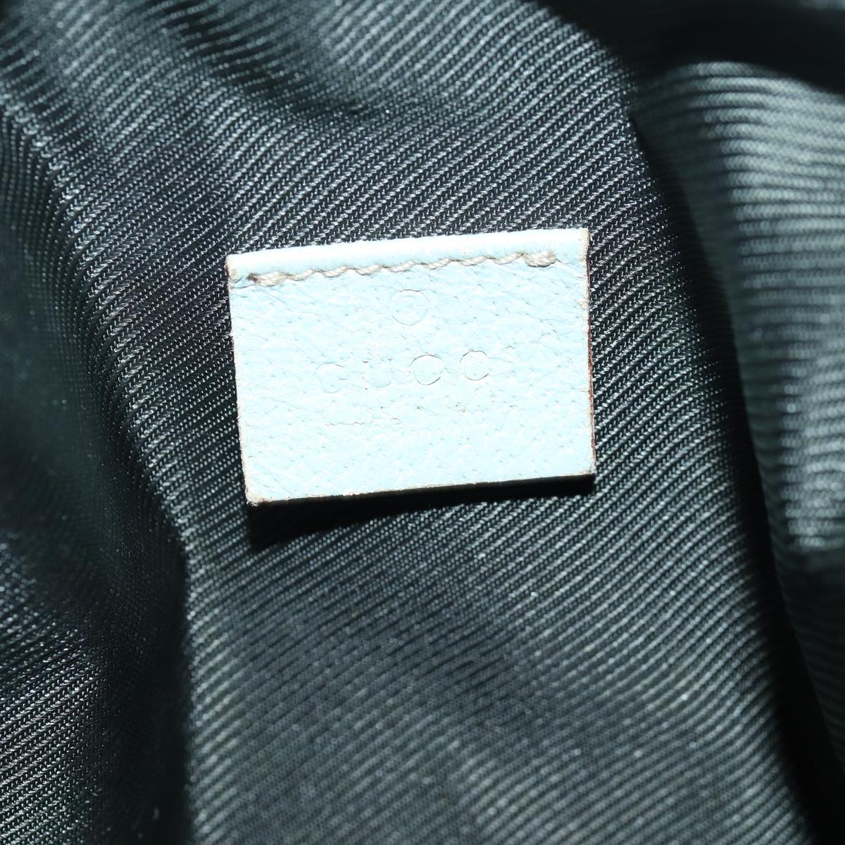 GUCCI GG Canvas Hand Bag Beige Light Blue 124542 yt1006