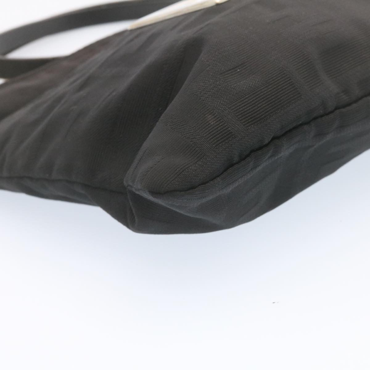 FENDI Zucca Canvas Shoulder Bag Nylon Black yt532