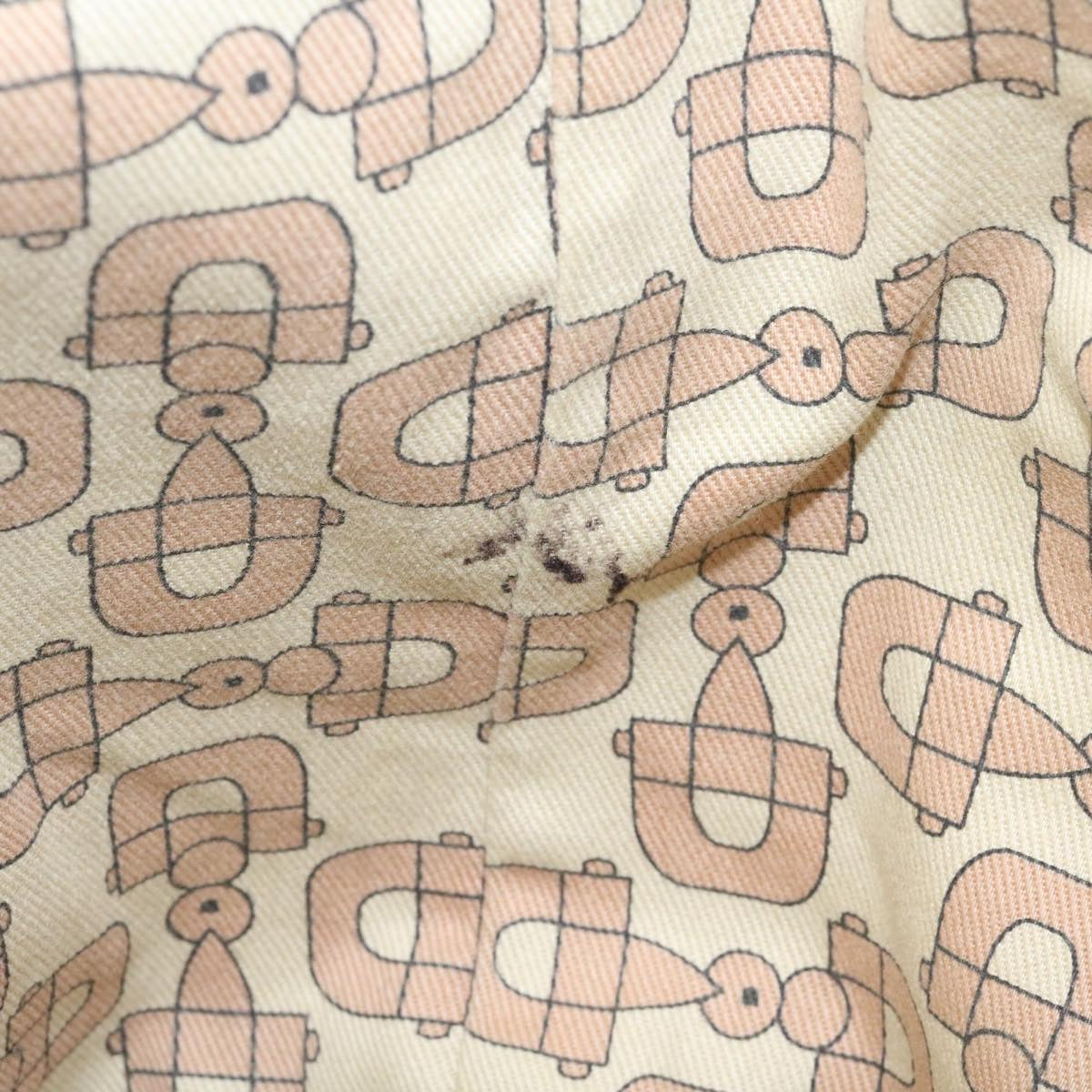 GUCCI Web Sherry Line GG Canvas Tote Bag Beige Pink gold yt703