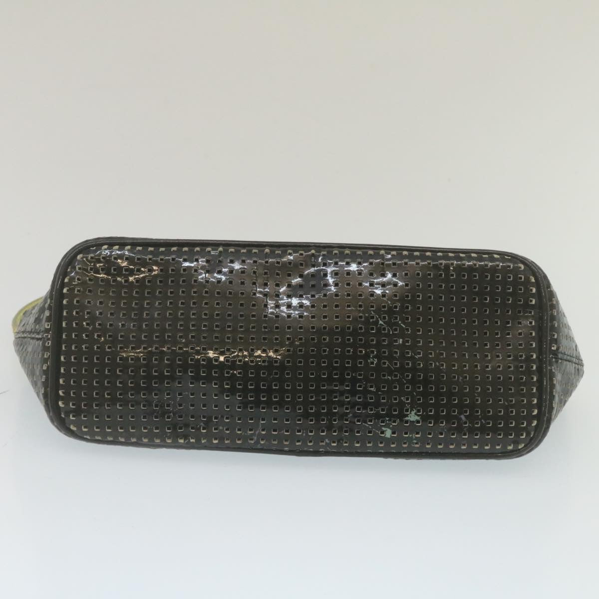 FENDI Accessory Pouch Punched Enamel Black yt718