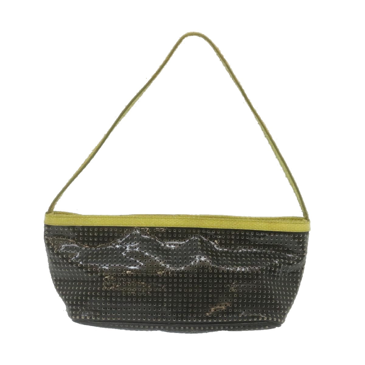 FENDI Accessory Pouch Punched Enamel Black yt718