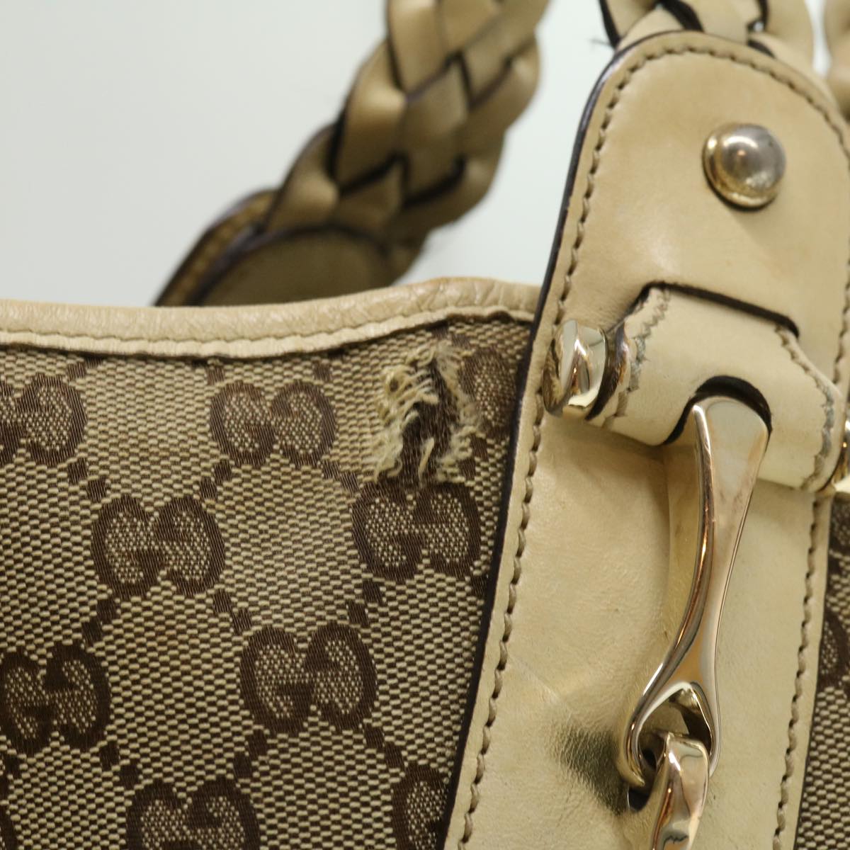 GUCCI GG Canvas Shoulder Bag 2Set Beige yt920