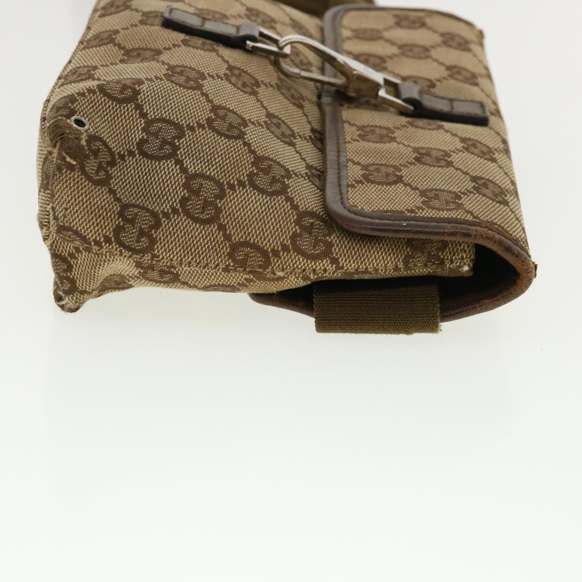 GUCCI GG Canvas Waist Bag Beige 92548 212792 yt967