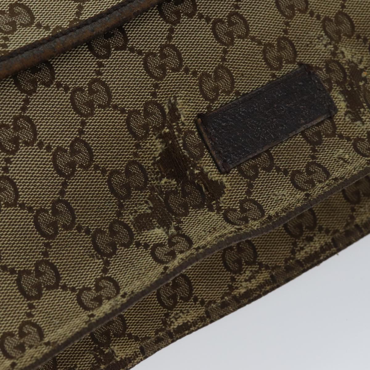 GUCCI Web Sherry Line GG Canvas Shoulder Bag Red Beige Green 189751 yt998