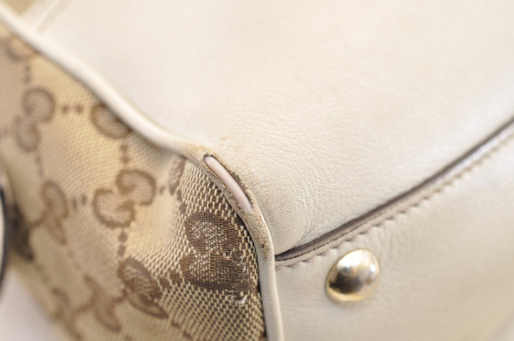 GUCCI GG Canvas Tote Bag Brown yy580